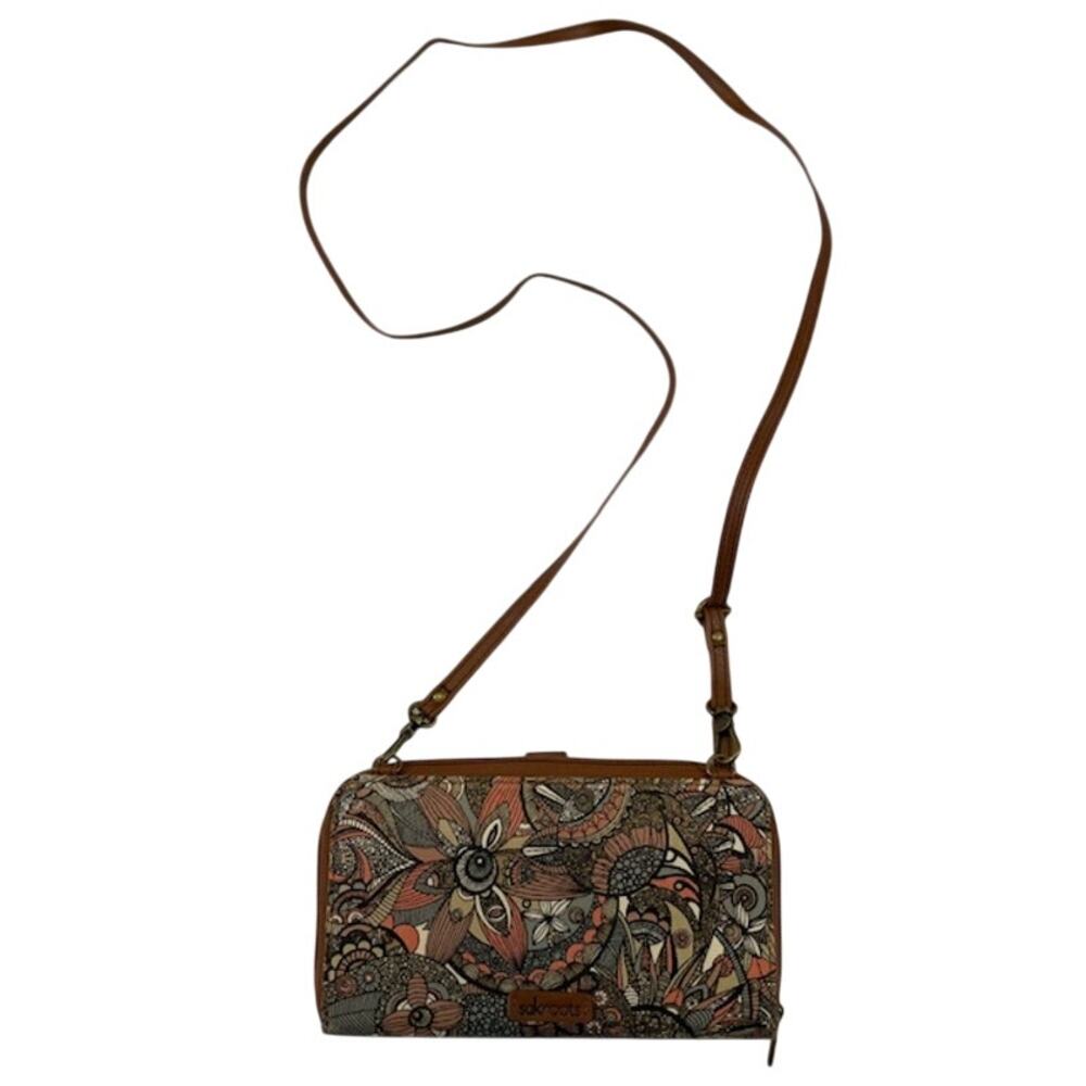 Sakroots Women's Large Siena Artist Circle Crossbody Bag. - Picture 3 of 8